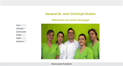 Desktop Screenshot of hautarzt-wedding.de